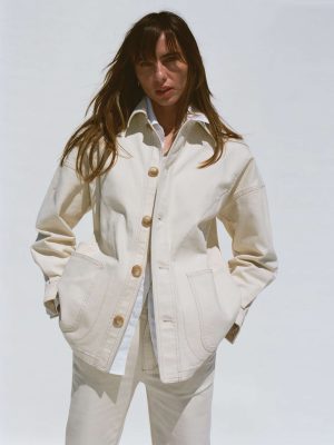 Sunwashed Canvas Chore Jacket - Sea Salt