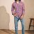 Rose Blue Check