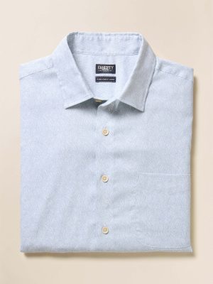Short-Sleeve Movement Monterey Shirt - Ivory Sky Rainforest