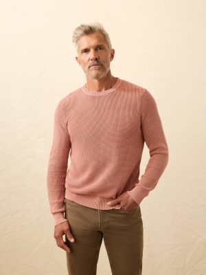 Sunwashed Crewneck Sweater - Dusty Sienna