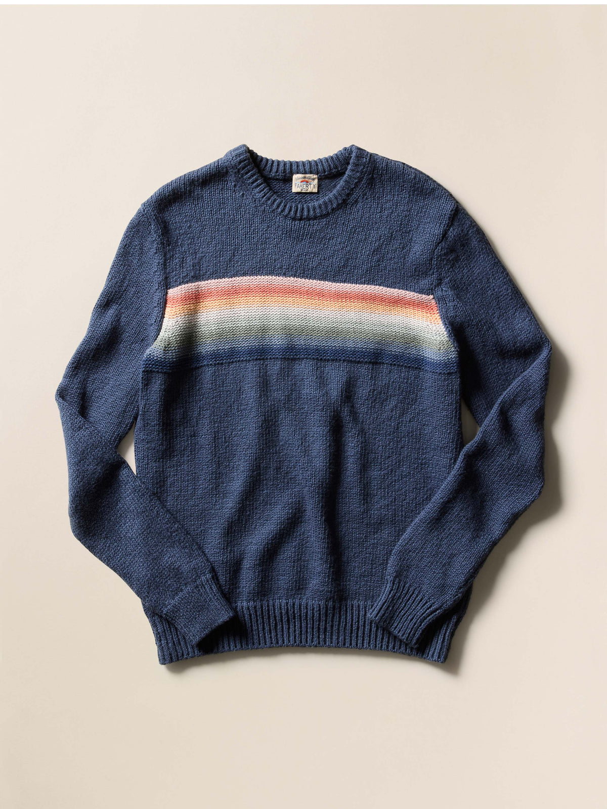 FA25-FAHERTY-Mens-MYF2507-NLH-LAYDOWN-HeirloomCrewneckSweater-NavyLakeTorchStripe_FRONT_1_Web.jpg