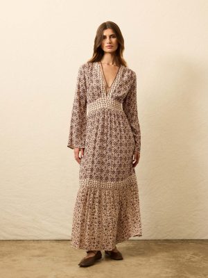 Dakota Dress - Sunrise Azulejos Mixed Print