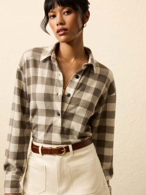Legend Sweater Classic Popover - Brown Oat Buffalo
