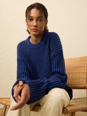 Heirloom Cotton Relaxed Crew - Snorkel Stripe