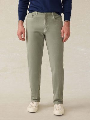 Stretch Terry 5-Pocket Pant - Faded Olive