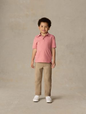 Little Kids Sunwashed T-Shirt Polo - Faded Flag