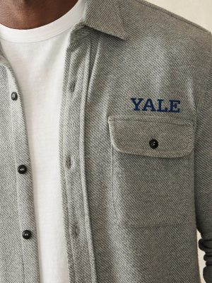 Yale Legend Sweater Shirt - Fossil Grey Twill