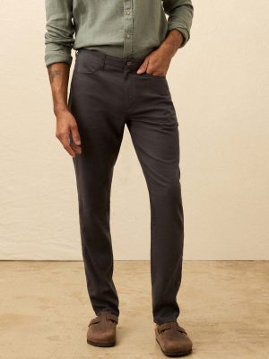 Movement Linen 5-Pocket Pant - Washed Black