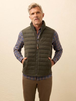 Teton Valley Vest - Olive Lake Herringbone