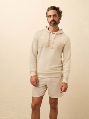 Legend Sweater Hoodie - Winter Oat Surf Stripe