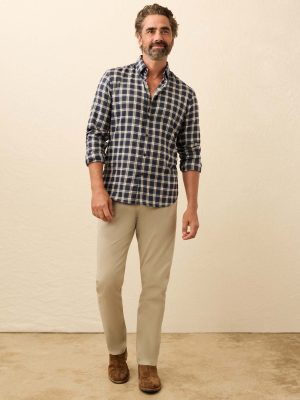 Soft Twill Movement Shirt - Navy Smoke Plaid