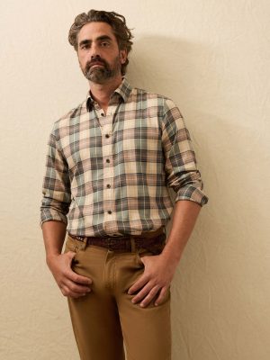 Soft Twill Movement Shirt - Olive Sands Plaid