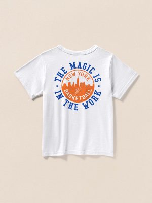 Jalen Brunson Kids Sunwashed Tee - White