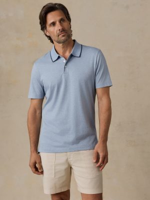 Short-Sleeve Movement Pique Polo - Inland Creek Melange