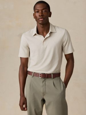 Short-Sleeve Movement Polo - Shore Sand Feeder