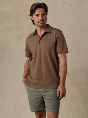 Sunwashed T-Shirt Polo - Island Brown