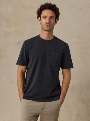 Short-Sleeve Recycled Cotton Tee - Ridge Black