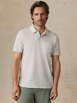 Short-Sleeve Breeze Polo - Desert Wake Stripe