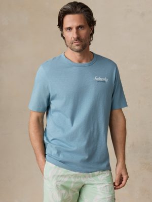 Sunwashed Regenerative Graphic Tee - Stormy Lake