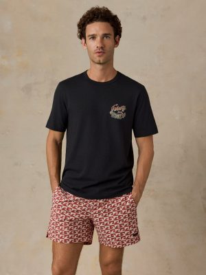 Sunwashed Regenerative Graphic Tee - Ridge Black