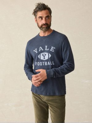Yale Sunwashed Organic Crew - Blue Nights