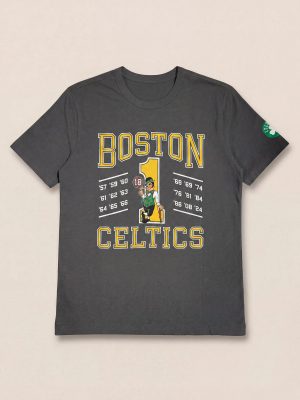 Boston Celtics Sunwashed Regenerative Tee - Graphite