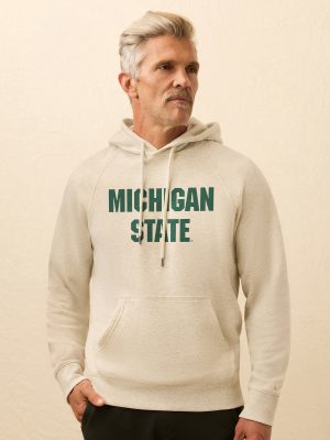Michigan State High Standard Fleece Hoodie - Antique Ivory Heather