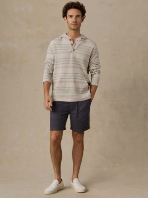 Oasis Hoodie - Sage Beach Stripe