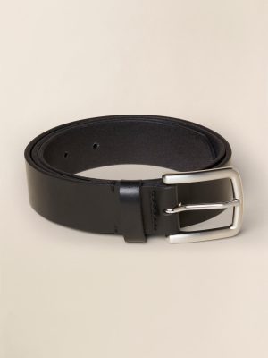 Mens Leather Belt - Black