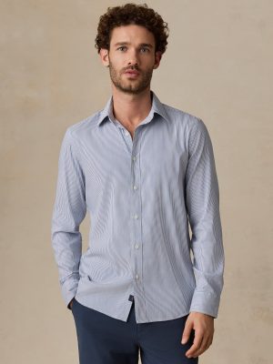 The Movement Shirt - Sapphire Cloud Stripe