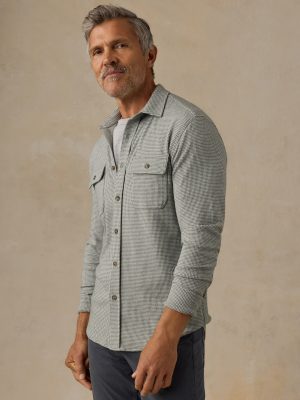 Legend Sweater Shirt - Olive Stone Pincheck