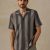 Charcoal Rust Stripe
