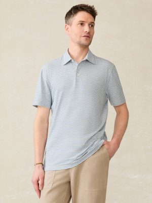 Short-Sleeve Movement Polo - Long Valley Stripe