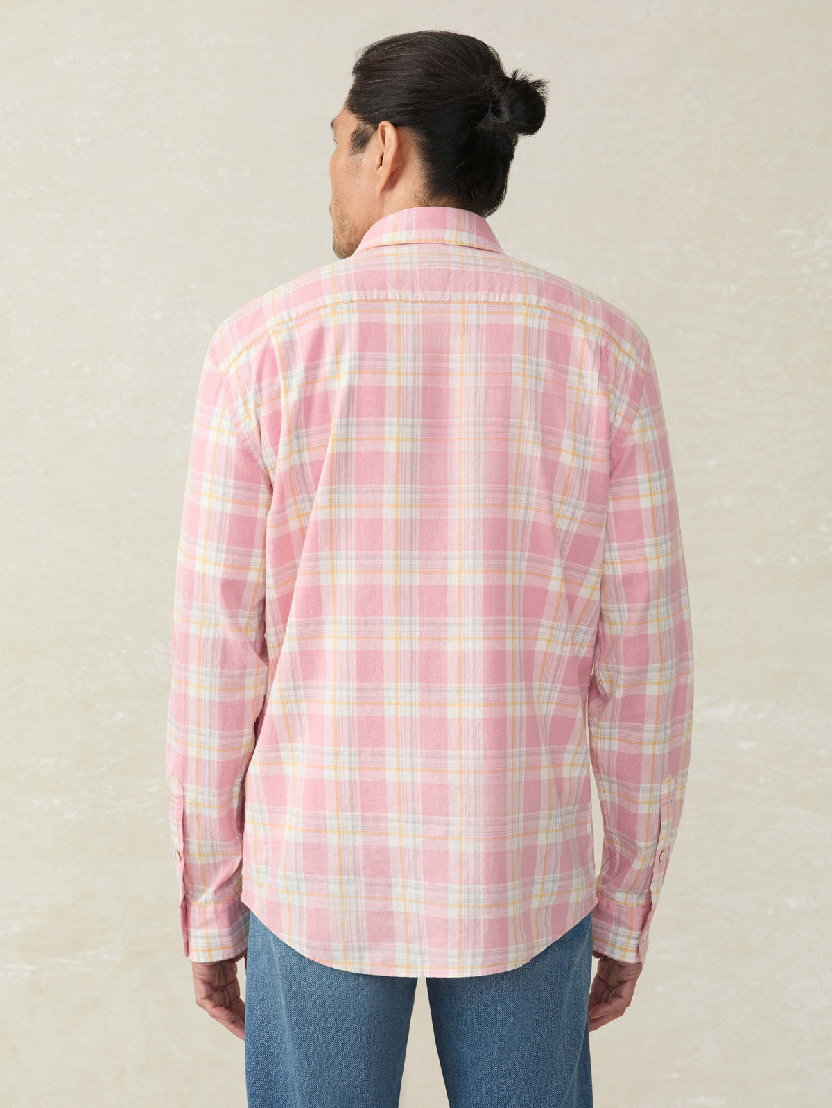 SP25-FAHERTY-MENS-MWS2543-RVE-LsBreezeShirt-RedstoneValleyPlaid_OM_BACK_CROP_1.jpg