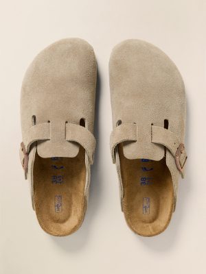 Birkenstock Women's Boston Clog Soft Footbed - Taupe