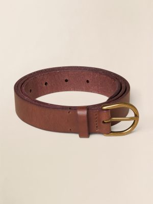 East End Leather Belt - Saddle Brown