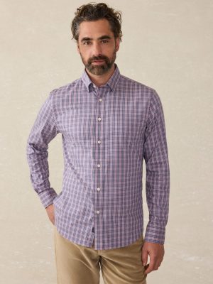 The Movement Shirt - Berry Skies Check