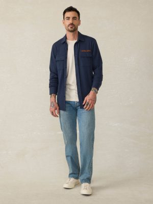 University of Virginia Legend Sweater Shirt - Brighton Navy Twill