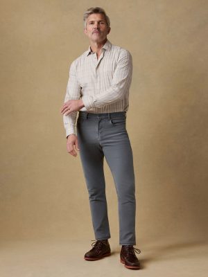 Stretch Terry 5-Pocket Athletic Fit Pant - Slate