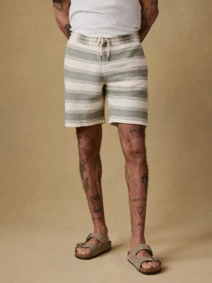 Whitewater Sweatshort - Shell Point Stripe