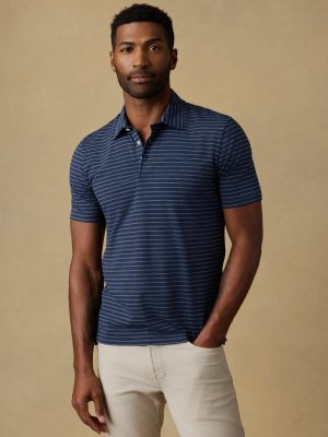Short-Sleeve Movement Polo - Ravine Waters Stripe