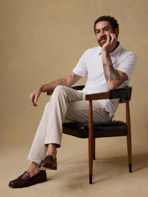 Short-Sleeve Movement Pique Polo - Pure White