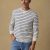 Ivory Dusk Breton Stripe