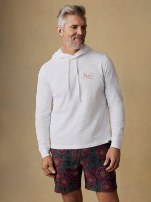 Surf Shop Sunwashed Organic Hoodie - White