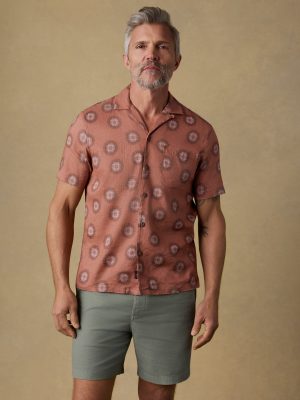 Short-Sleeve Breeze Camp Shirt - Sienna Coast Fireworks