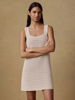 Seacoast Crochet Dress - Cream