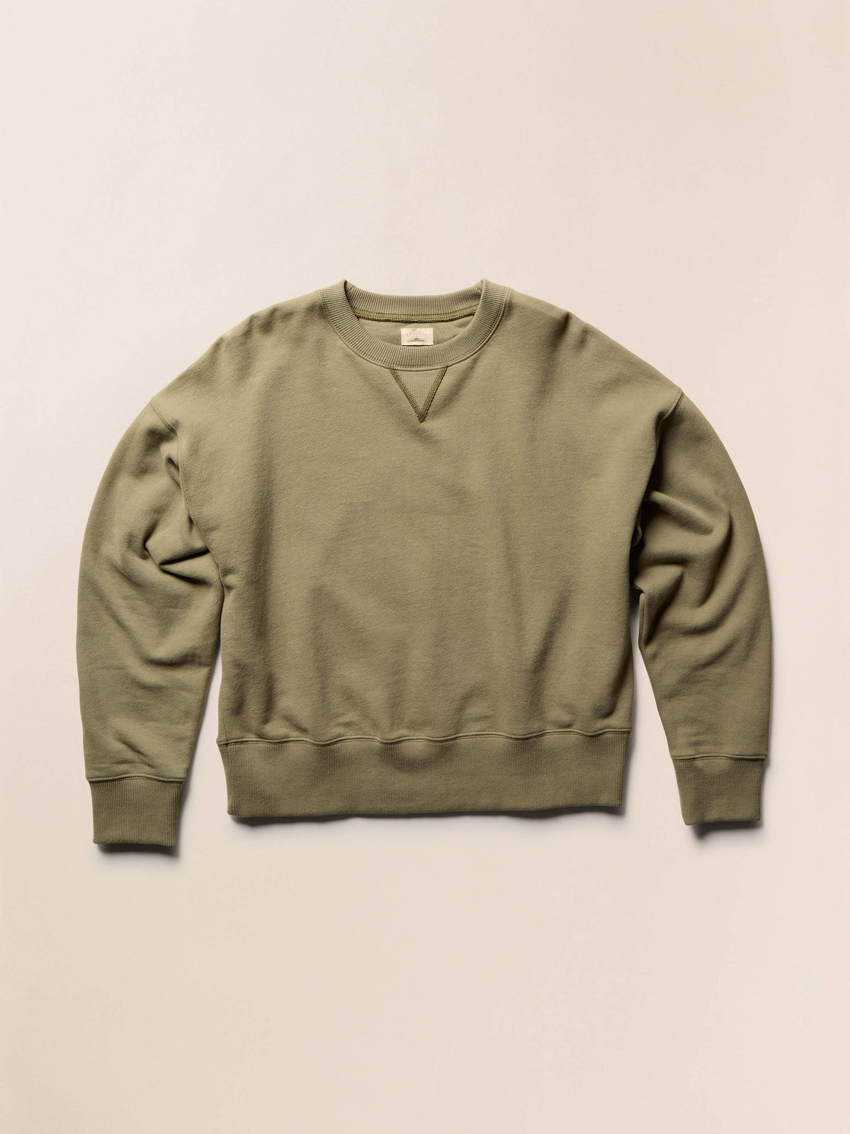 SP26-Faherty-Womens-WKF2546-ISO-HighStandardFleeceVintageCrew-IslandOlive_FRONT_1_Web.jpg