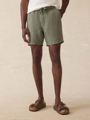 Essential Linen Short (6.5") - Spruce