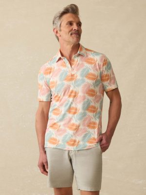 Short-Sleeve Movement Pique Polo - Ivory Paradise Palm