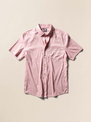 Short-Sleeve Movement Monterey Shirt - Mauve Blossom Geo